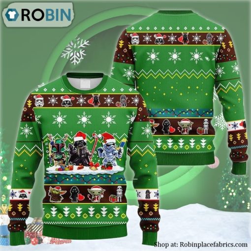 Cute Chibi Star Wars Characters Ugly Christmas Sweater
