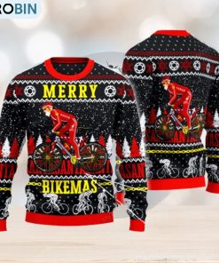 Cycling Lovers Gift Merry Bikemas Ugly Christmas Sweater