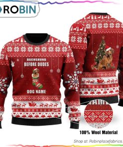 Dachshund Ugly Christmas Sweater US1628