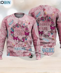 Daddy’S Girl Dad Is My Angel 3D Full Print Ugly Sweater Christmas Gift Sweater Daddy’S Girl Dad Is My Angel 3D Full Print Ugly Sweater Christmas Gift Sweater