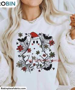 Daisy Christmas Ghost Shirt, Spooky Christmas Unisex T Shirt Unisex Hoodie