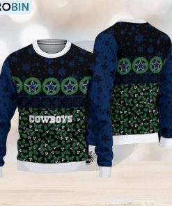 Dallas Cowboys Christmas Pattern 3D Candle Ugly Sweater