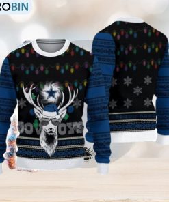Dallas Cowboys Deer Funny Ugly Christmas Sweater 3D Gift For Fans