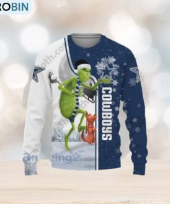 Dallas Cowboys Funny Grinch Ugly Christmas Sweater