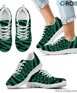 Dallas Stars Tiger Skin Stripes Pattern Printed Breathable Running Shoes Dallas Stars Tiger Skin Stripes Pattern Printed Breathable Running Shoes