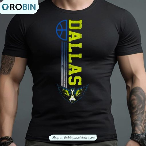 Dallas Wings Wings Flying Ball Shirt