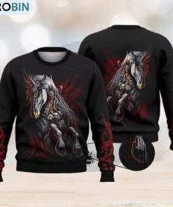 Dark Unicorn Men Women 3D Full Print Ugly Sweater Christmas Gift Sweater