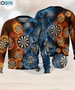 Dart Board Darts Throw Game 3D Full Print Ugly Sweater Christmas Gift Sweater