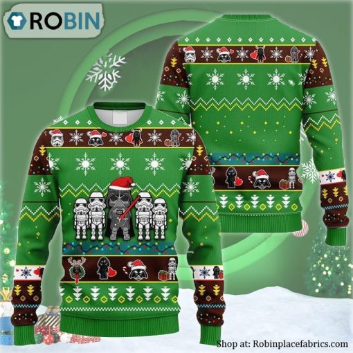 Darth Vader And Strormtrooper Ugly Christmas Sweater