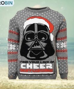 Darth Vader Find Your Lack Of Cheer Disturbing Star Wars Christmas Ugly Sweater