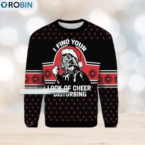 Darth Vader I Find Your Lack Of Cheer Disturbing Star Wars Ugly Christmas Sweater