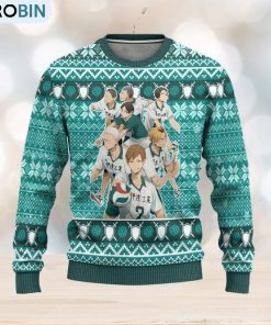 Date Tech High Haikyuu Anime Xmas Women Mens Ugly Christmas Sweater