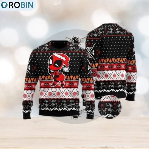 Deadpool Merry Kissmyass Ugly Sweater For Woman