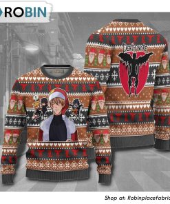 Death Note Light Yagami Anime Christmas Ugly Sweater