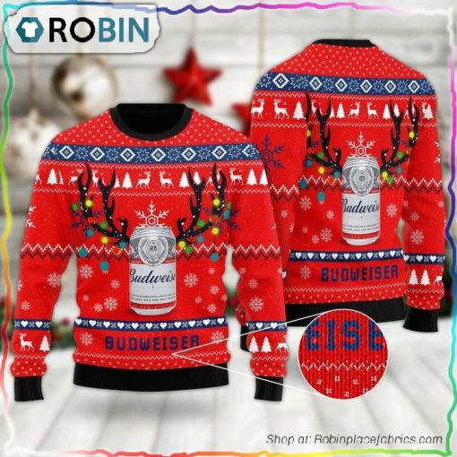 Deer Budweiser Ugly Sweater