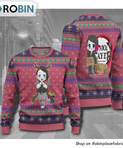 Demon Slayer Enmu Anime 3D Printed Ugly Christmas Sweater