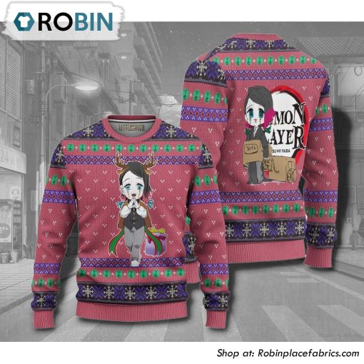 Demon Slayer Enmu Anime 3D Printed Ugly Christmas Sweater