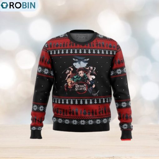 Demon Slayer Poster Ugly Christmas Sweaters