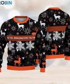 Denver Broncos Christmas Pattern All Over Print Mulled Ugly Sweater Denver Broncos Christmas Pattern All Over Print Mulled Ugly Sweater