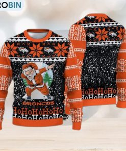 Denver Broncos Christmas Santa Claus Ugly Sweater For Men Women