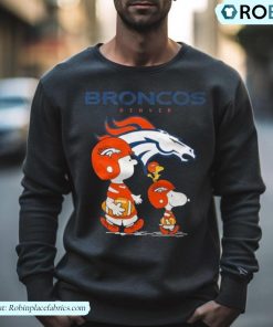 Denver Broncos Peanuts Snoopy Charlie Brown And Woodstock Shirt