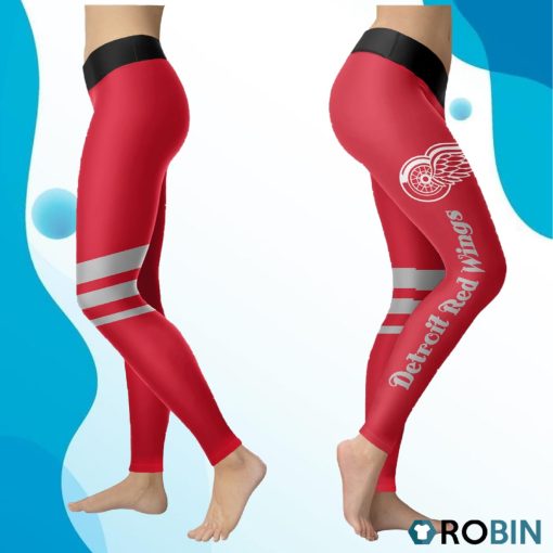 Detroit Red Wings Women 3D Printed Leggings Sports
