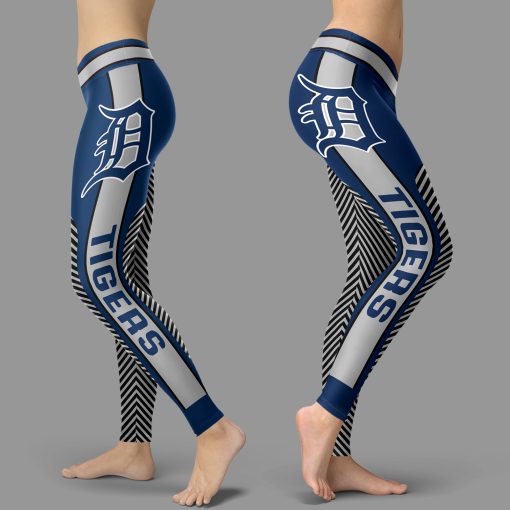 Detroit Tigers Team High Waist Leggings for Women