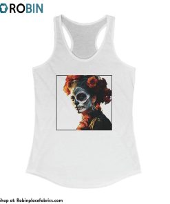 Dia De Los Muertos Shirt, Catrina Day Of The Dead Long Sleeve Unisex Hoodie