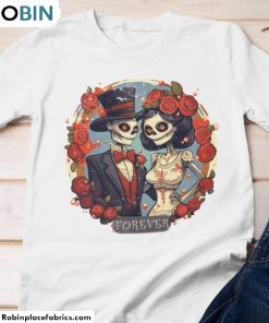 dia-de-los-muertos-shirt-forever-couple-unisex-tee-long-sleeve-hoodie-1