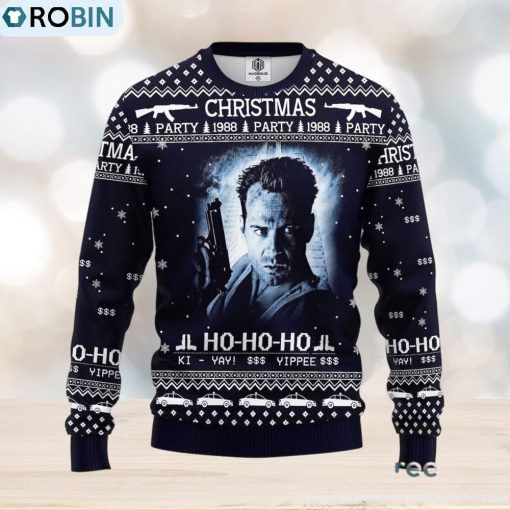 Die Hard 1988 Knitted Die Hard 1988 Xmas Gifts Gift Ugly Christmas Sweater For Men And Women