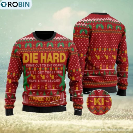Die Hard Style 9 Ugly Christmas Sweater Holiday For Men And Women