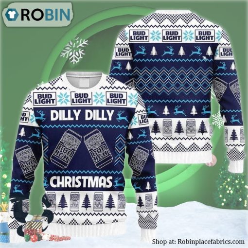Dilly Dilly Bud Light Ugly Christmas Sweater