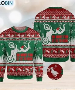 Dirtbike Ugly Sweater For Christmas