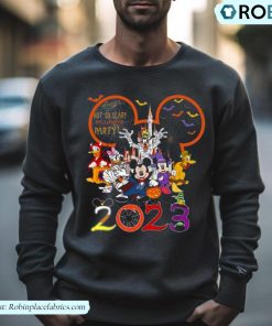 Disney Cartoon 2023 Halloween Party Mouse Not So Scary Shirt
