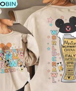 Disney Epcot World Tour Shrit, Retro Disney Epcot Center Unisex T Shirt Sweater