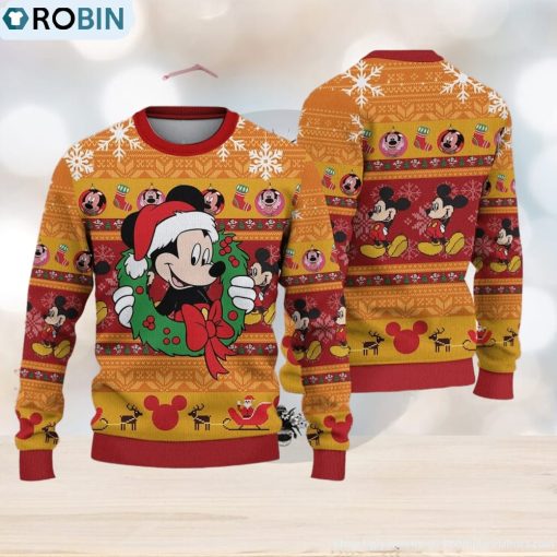 Disney Mickey Style 6 Ugly Christmas Sweater Holiday For Men And Women