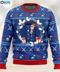 Doctor Who Tardis Christmas Ugly Sweater