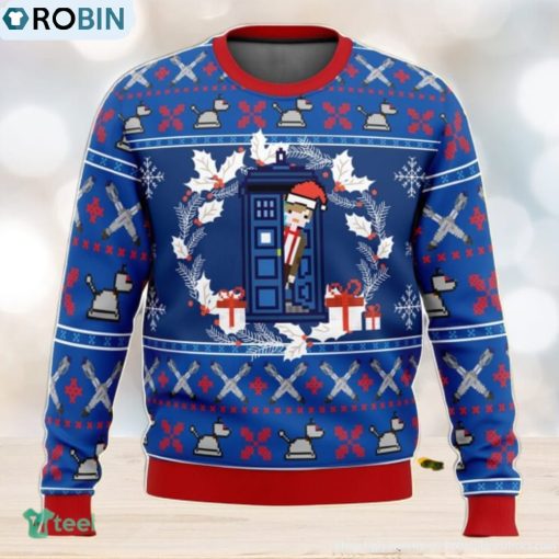 Doctor Who Tardis Ugly Christmas Sweater