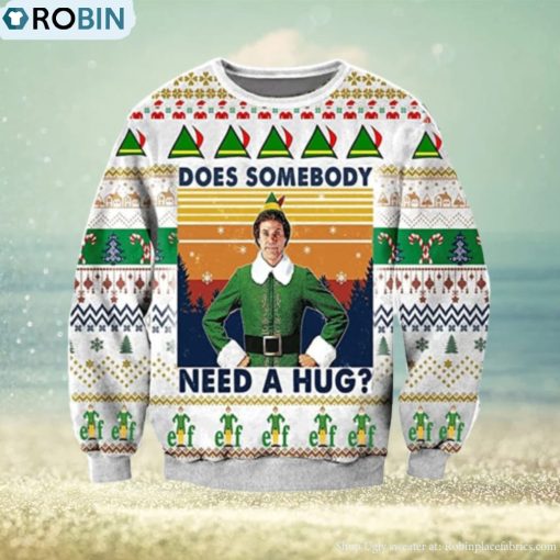 Does Somebody Need A Hug 3D Ugly Christmas Sweater For Men And Women