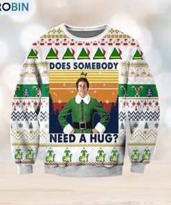 Does Somebody Need A Hug 3D Ugly Christmas Sweater For Men And Women