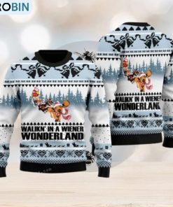 Dog Lover Walkin In A Wiener Ugly Sweater