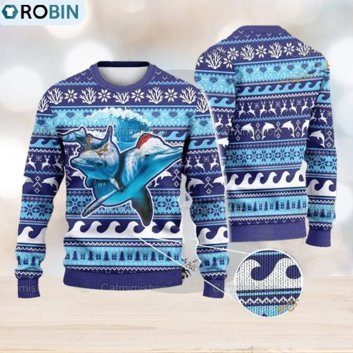 Dolphin Ugly Christmas Sweater 3D, Dolphin Gifts, Christmas Gifts