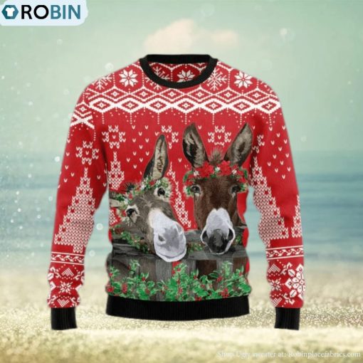Donkey Buddies Christmas Christmas Gift Ugly Christmas Sweater Xmas Holiday