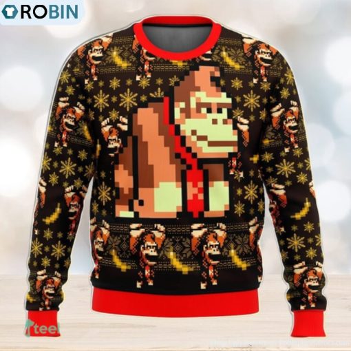 Donkey Kong Sprite Ugly Christmas Sweater