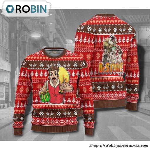 Dr Stone Taiju Anime 3D Printed Ugly Christmas Sweater