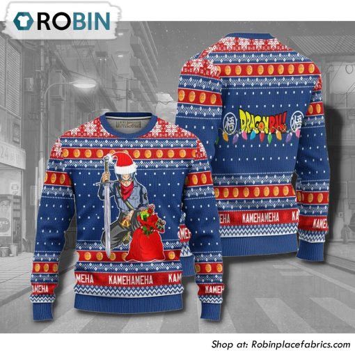 Dragon Ball Future Trunks Anime 3D Printed Ugly Christmas Sweater