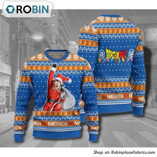 Dragon Ball Son Goku Anime Christmas Ugly Sweater