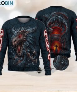 Dragon’S Lair 3D Full Print Ugly Sweater Christmas Gift Sweater