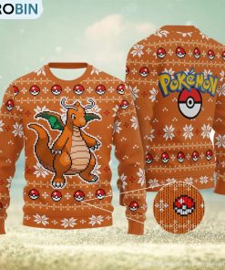 Dragonite Dragonite Anime Xmas Pocket Monster Gift Ugly Christmas Sweater For Men And Women Dragonite Dragonite Anime Xmas Pocket Monster Gift Ugly Christmas Sweater For Men And Women