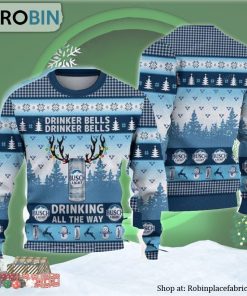 Drinker Bells Busch Light Ugly Christmas Sweater